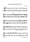 Sonate für 2 Traversflöten in F dur