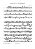 Sonate für Viola da gamba solo in a moll