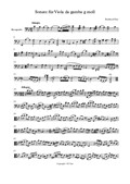 Sonate für Viola da gamba solo in g moll