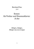 Sonate für Violine und Hammerklavier A Dur