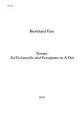 Sonate für Violoncello und Fortepiano A Dur